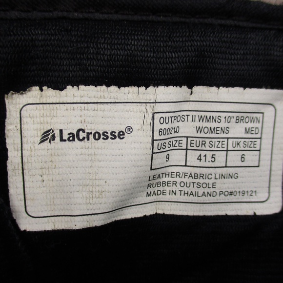 Lacrosse Outpost II 10" Brown Women's 9 Lace Up‎ Insulated Snow Winter Outdoors - Picture 13 of 16